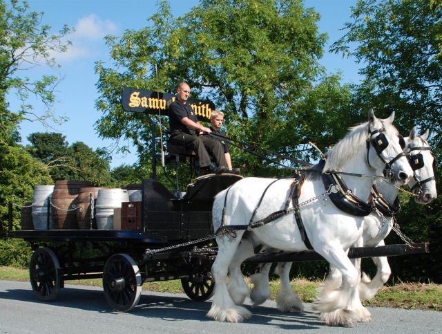Британская пивоварня начала доставлять пиво на лошадях
