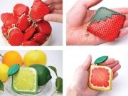 Японский бренд создает кошельки в виде фруктов и сладостей