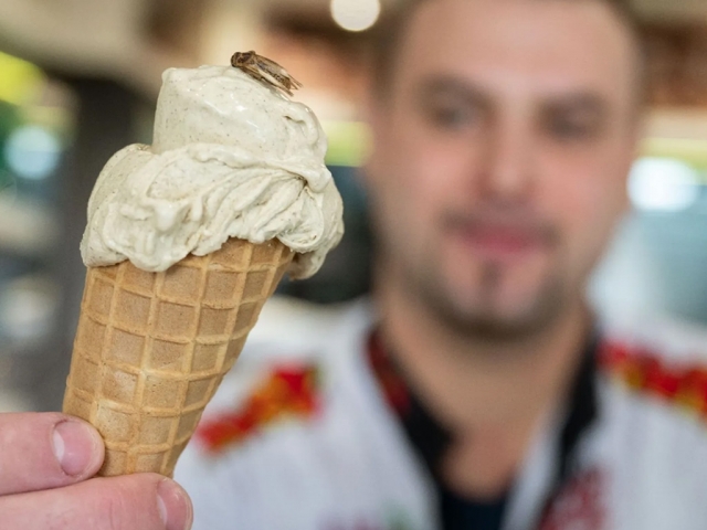 В немецком кафе предлагают мороженое из сушеных сверчков