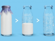 В Японии создали молочные бутылочки с комиксами для школьных обедов