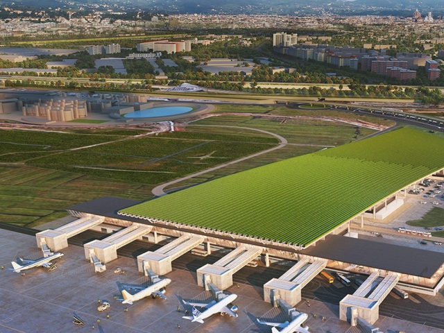 На крыше нового терминала аэропорта в Италии будут выращивать виноград