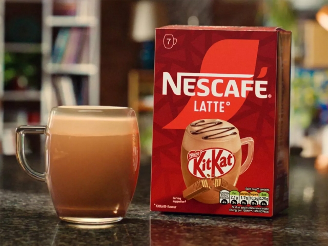 Nescafé выпустила кофейный напиток латте со вкусом KitKat