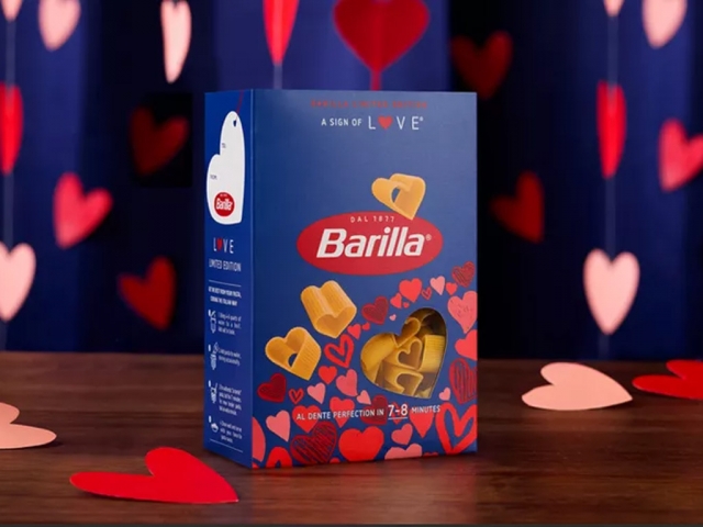 Barilla выпустила пасту в форме сердца