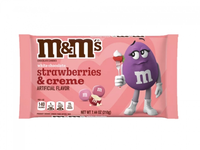M&M’s выпустил новые конфеты из белого шоколада с клубникой 