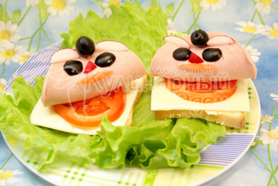 Бутерброды «Кораблики»