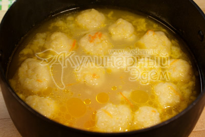 Суп куриный с клецками по-деревенски – кулинарный рецепт