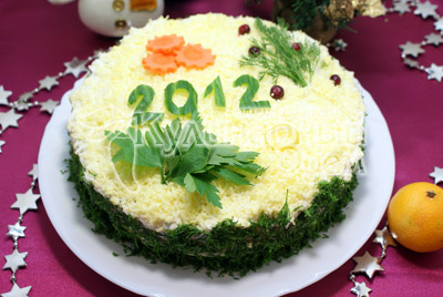 Новогодний салат «2012»
