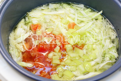 - Овощной суп в мультиварке. Фото приготовления овощного супа в мультиварке