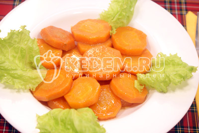 Морковь с мёдом и имбирём