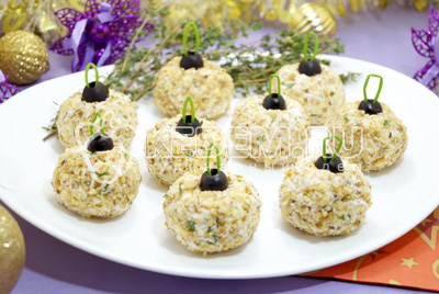 Вкусная новогодняя закуска Елочные шары - рецепт и фото на сайте myrecipes.ru
