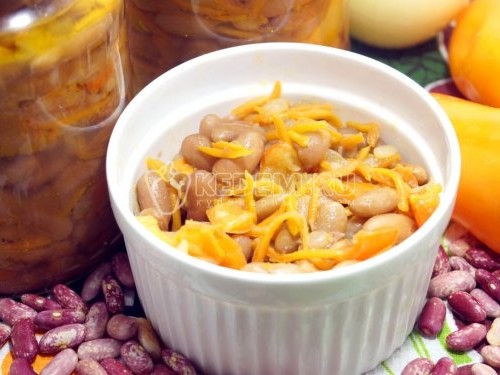 Салат с фасолью на зиму - рецепт