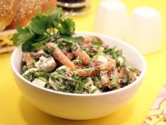 Салат из черемши с мини-овощами