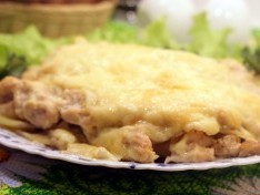 Запеканка картофельная с курицей - рецепт