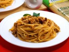 Спагетти с фаршем в томатном соусе
