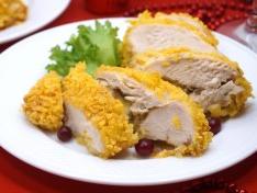 Куриное филе с сыром в духовке «Новогодняя сказка»