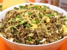 Гречневая каша с сыром и зеленью