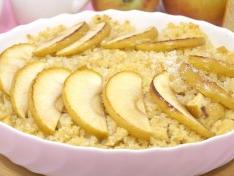 Пшенная запеканка с яблоками