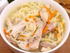 Домашняя лапша с курицей