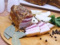 Домашнее острое соленое сало