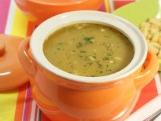 Грибной суп с опятами на мясном бульоне - рецепт