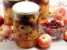 Компот из брусники с яблоками - рецепт