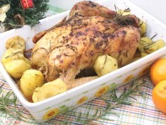 Курица с картофелем и розмарином - рецепт