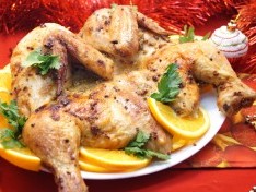 Курица в духовке «Новогодняя» - рецепт
