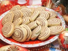 Новогоднее печенье «Спиральки» - рецепт