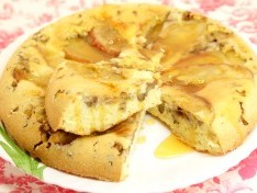 Пирог с яблоком и грецкими орехами - рецепт