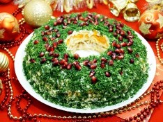 Салат «Рождественский венок» - рецепт