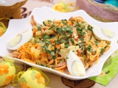 Салат с корейской морковью «Остренький» - рецепт