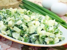 Салат с огурцом и яйцом - рецепт