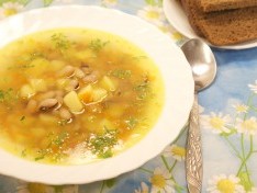 Суп с фасолью - рецепт