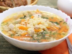 Суп с курицей и макаронами - рецепт