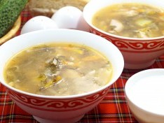 Зелёный суп с щавелем - рецепт