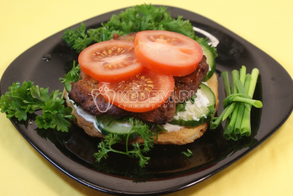 «Бургер» – Пошаговый рецепт с фото. Вторые блюда. Блюда из мяса