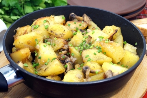 Картошка с шампиньонами