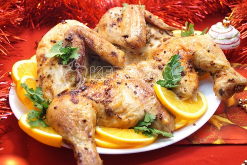 Рецепты на Новый год: Курица в духовке