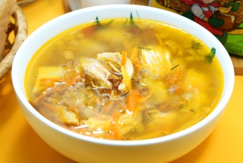 Куриный суп с гречкой