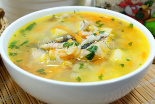 Рыбный суп с рисом