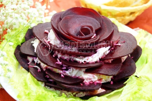 Салат «Роза ветров — 2» — рецепт пошаговый с фото