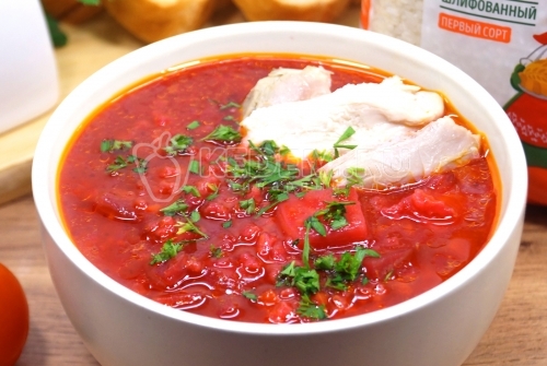 Свекольник с рисом