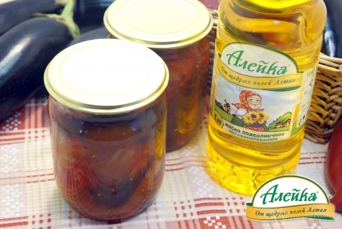 Баклажаны в остром соусе на зиму