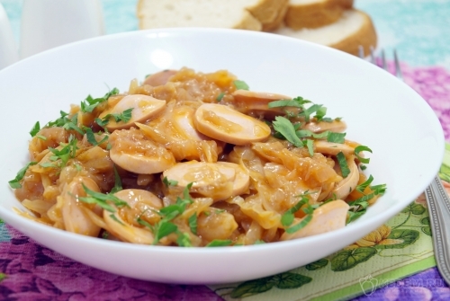 Бигус с сосисками