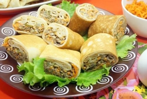 Блины с печенью Закусочные