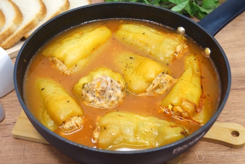 Фаршированные перцы без риса