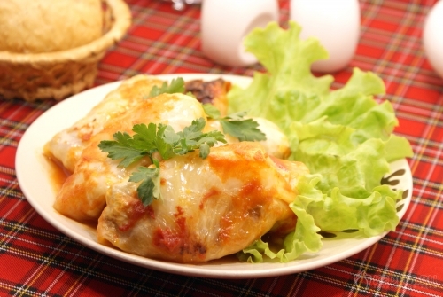 Голубцы с картофелем и грибами
