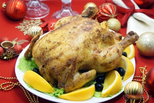 Курица запеченная в духовке с апельсинами