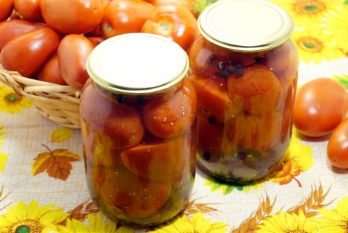 Маринованные помидоры с горчицей