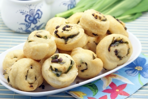 Пампушки с черемшой